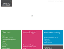 Tablet Screenshot of kunsthalle-schweinfurt.de